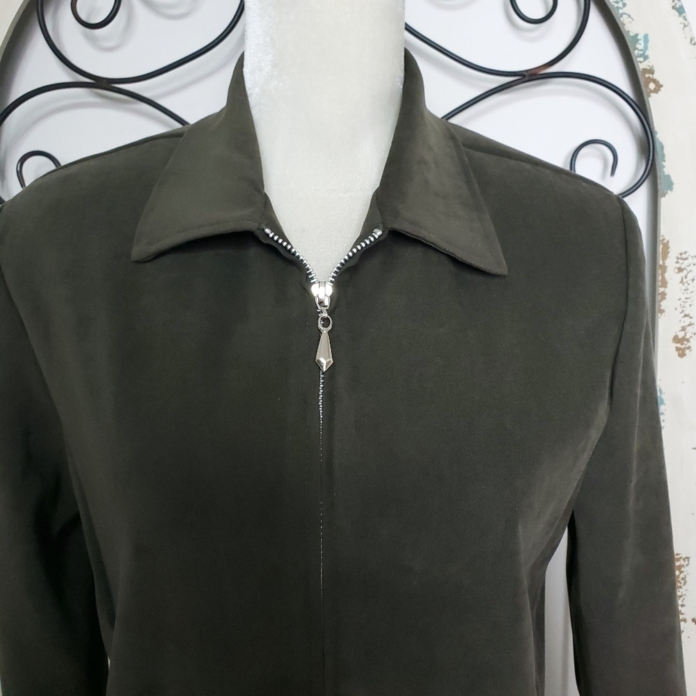 First Option olive green jacket 10P - Picture 4 of 7